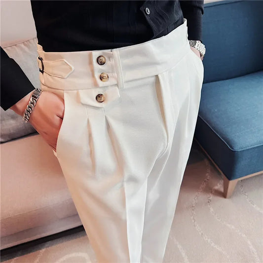 nuvl | Men High Waist Belt pants