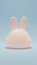 Blush cloud bunny lamp