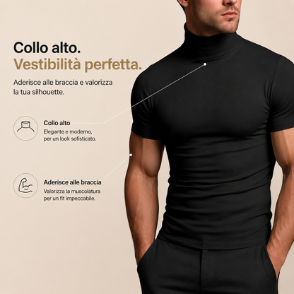nuvl | T-shirt a collo alto da uomo