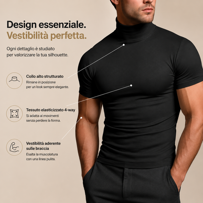 nuvl | T-shirt a collo alto da uomo