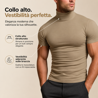 nuvl | T-shirt a collo alto da uomo