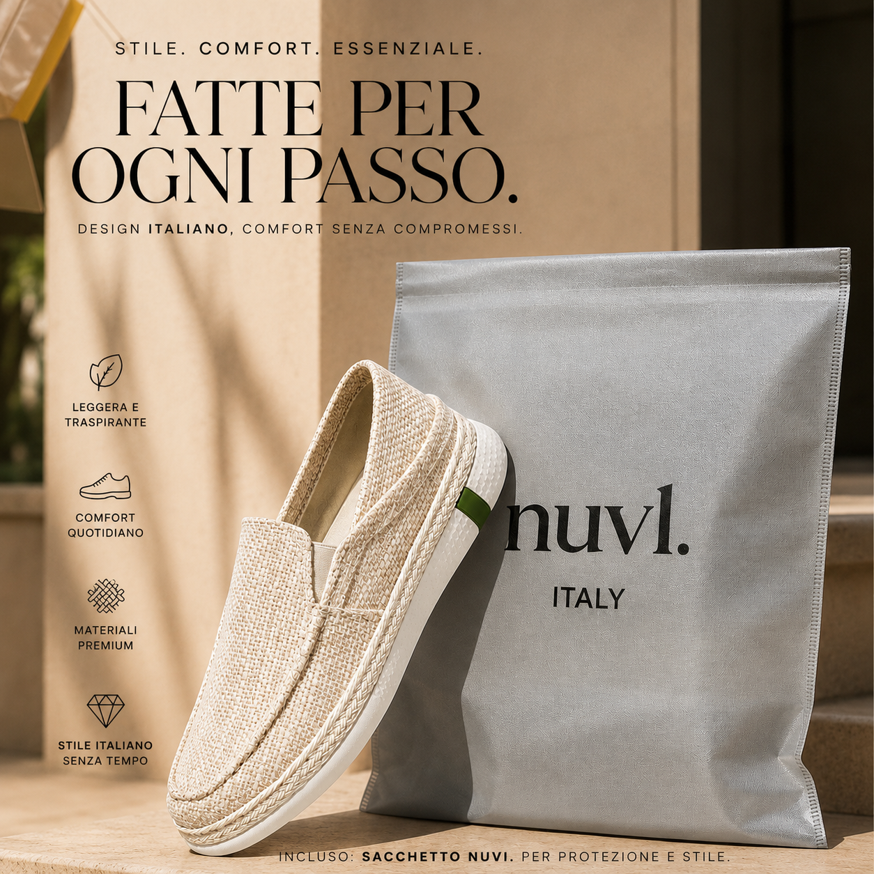 nuvl | Mocassini Sportivi Eleganti Uomo
