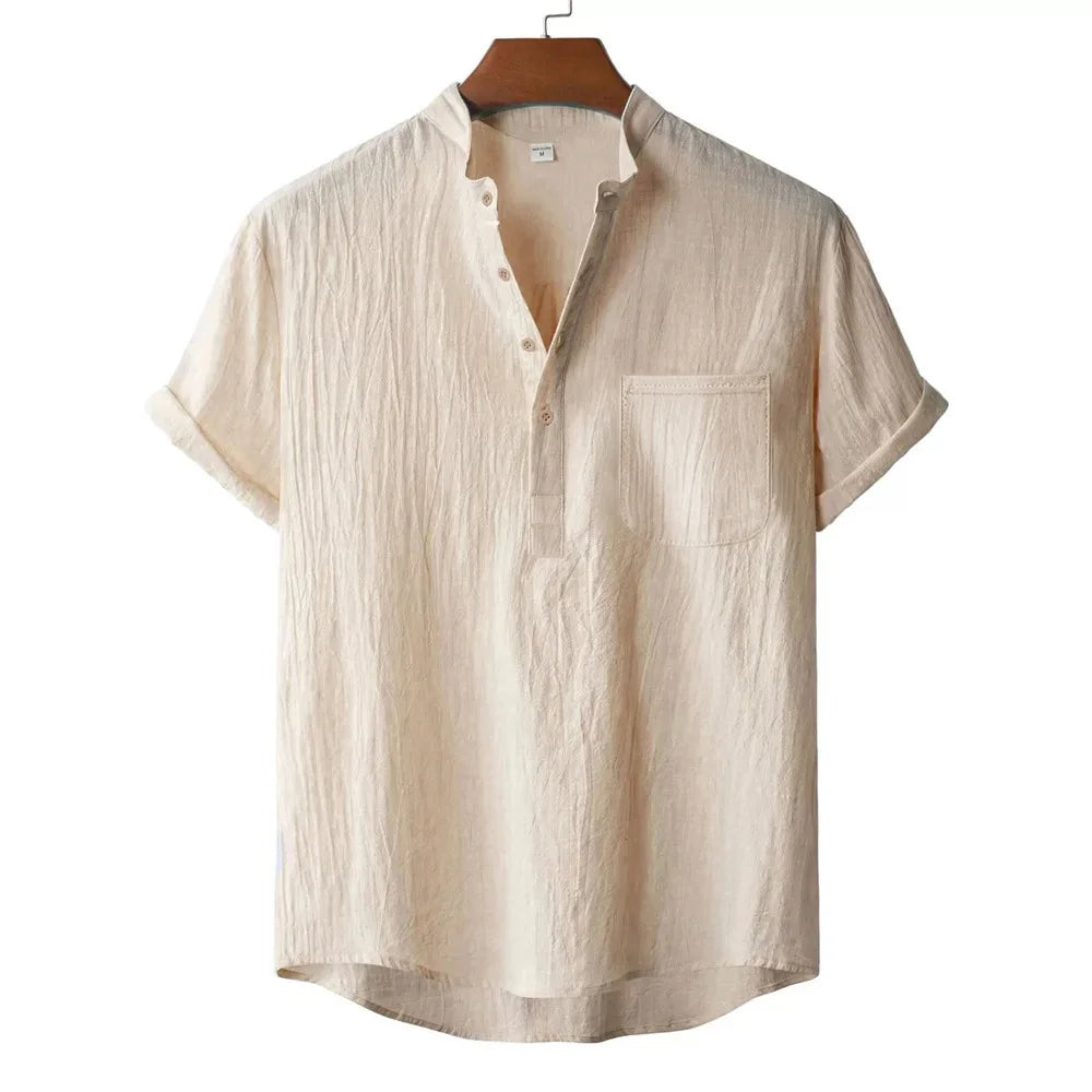 nuvl | Men's Summer Cotton Linen T-shirt