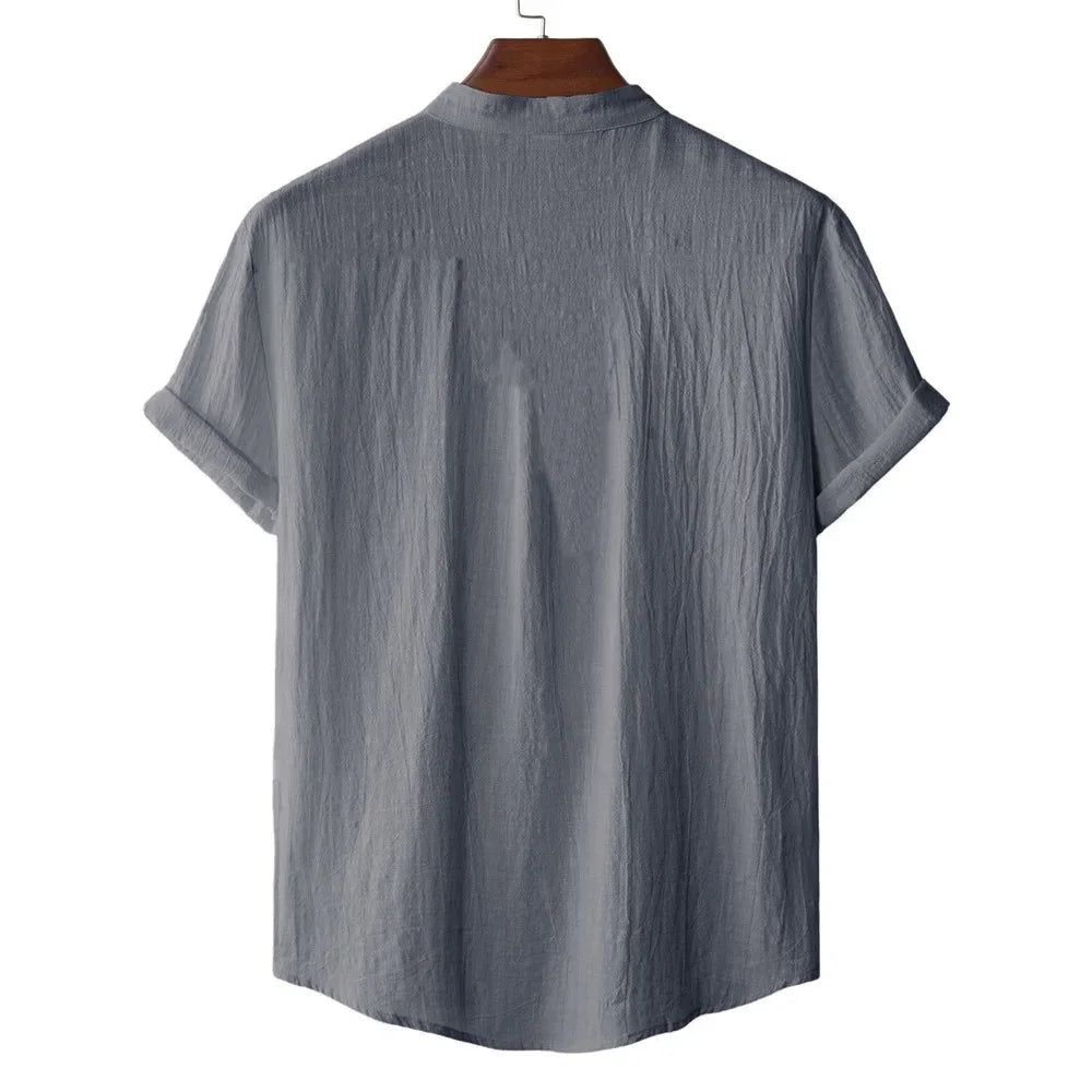 nuvl | Men's Summer Cotton Linen T-shirt