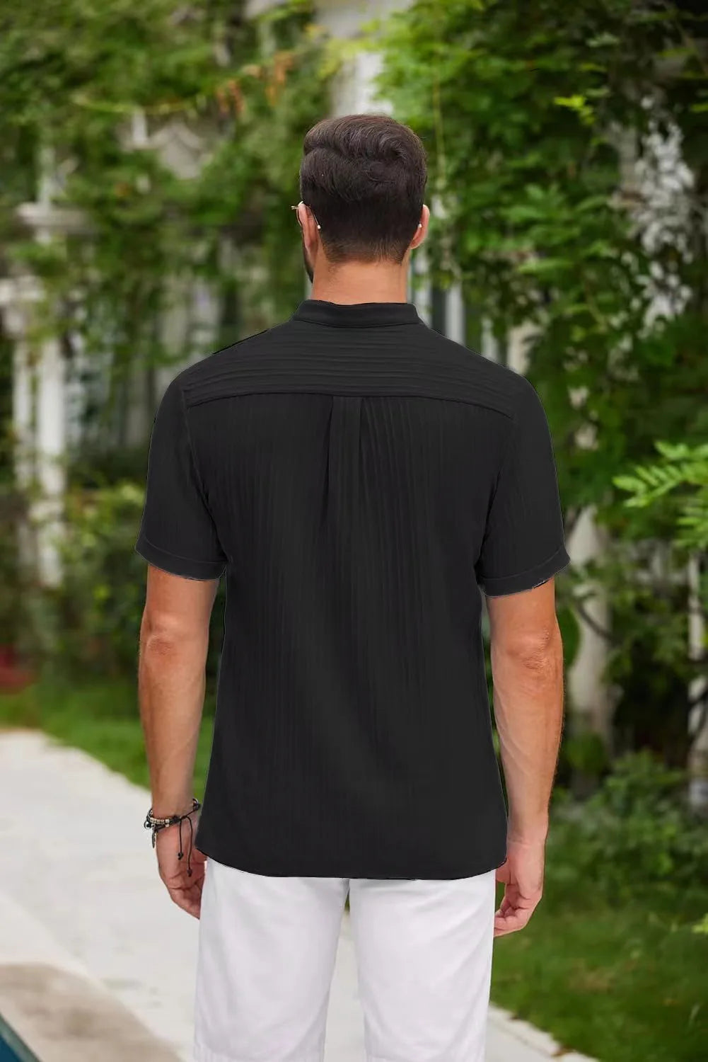 nuvl |  Men's Cotton And Linen Shirt