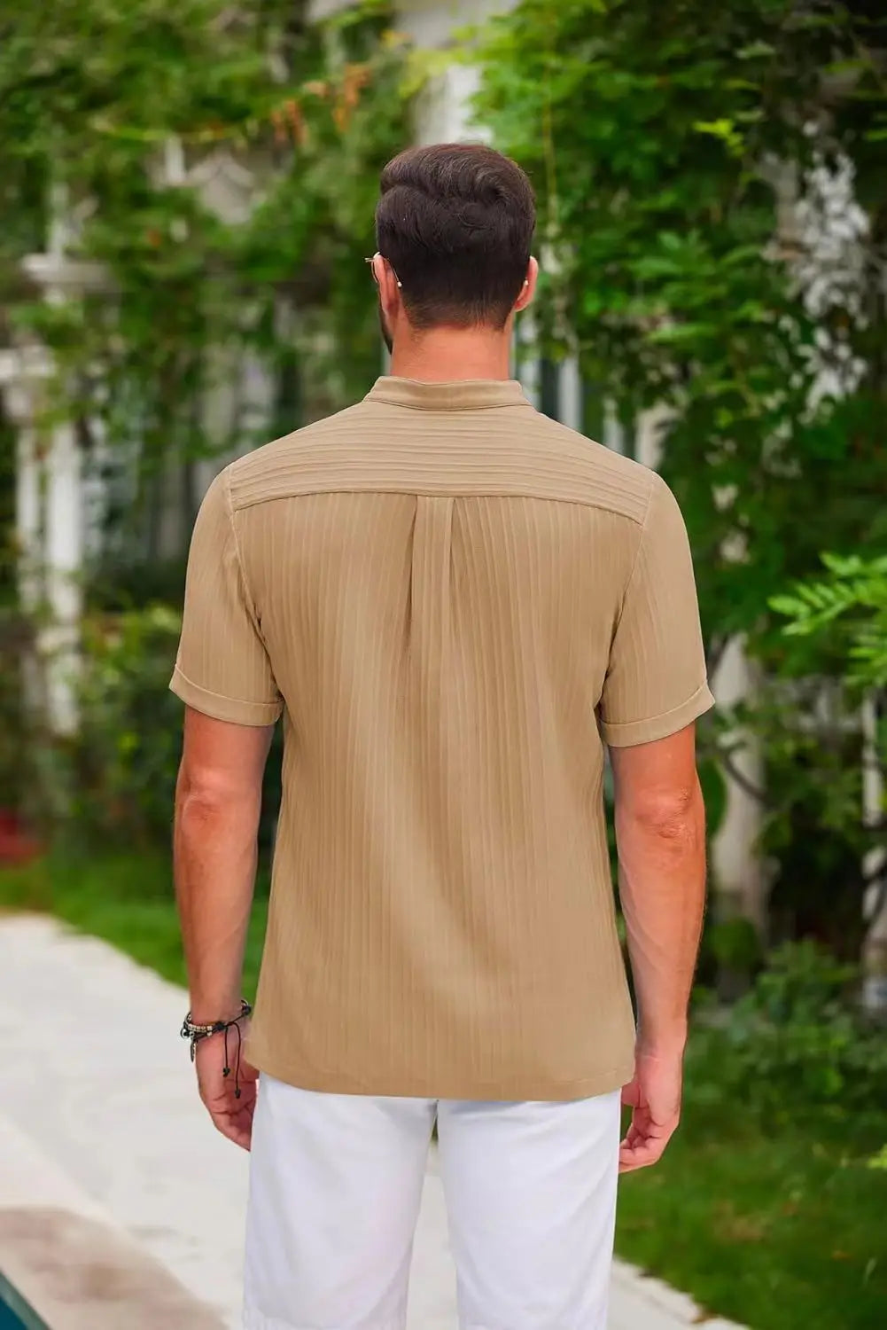nuvl |  Men's Cotton And Linen Shirt