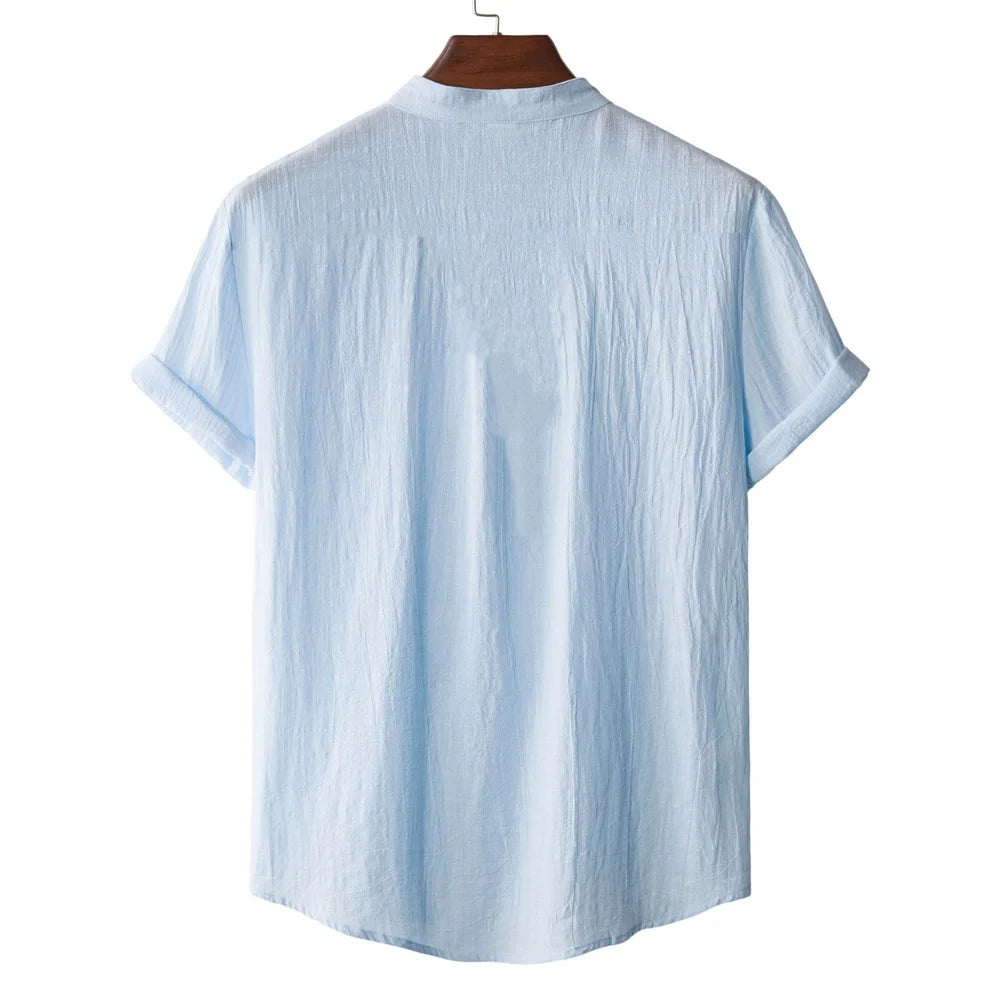 nuvl | Men's Summer Cotton Linen T-shirt