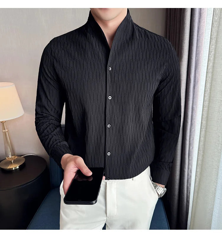 nuvl | Shirt British Style button up