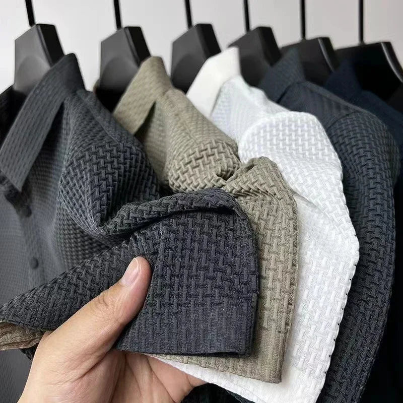 nuvl | Men's Business Casual Short Sleeve