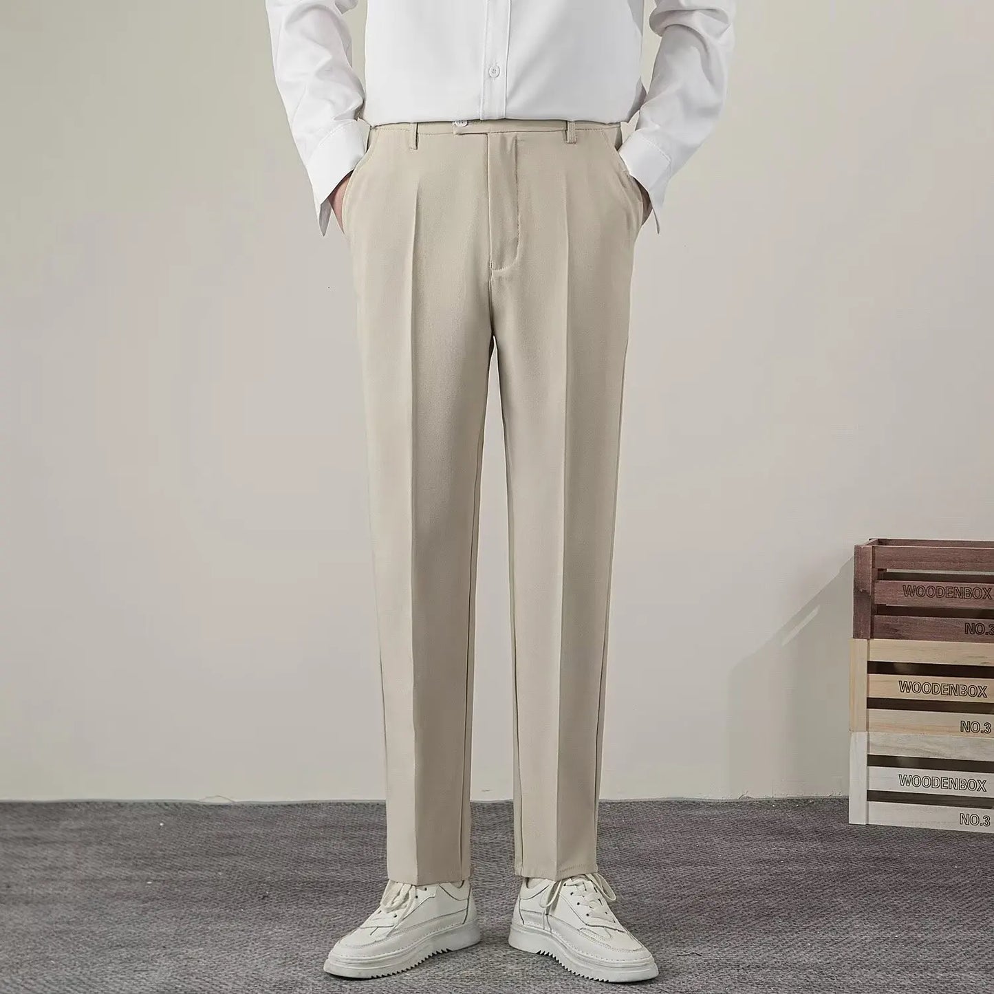 nuvl |  Classic Busines Suit Trousers