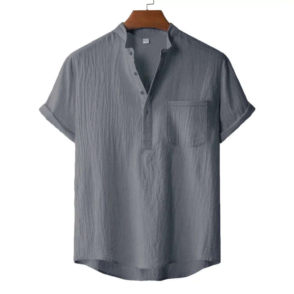 nuvl | Men's Summer Cotton Linen T-shirt