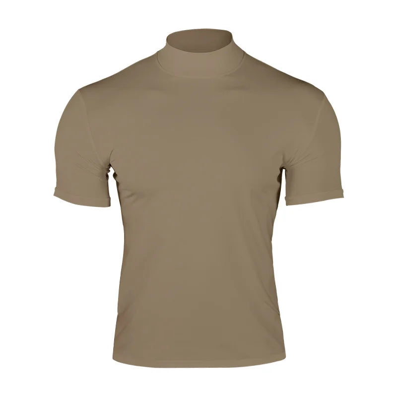 nuvl |  short-sleeved turtleneck T-shirt