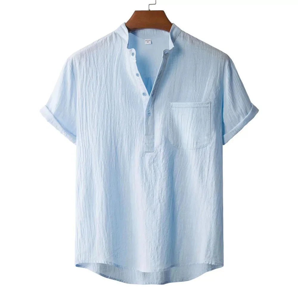 nuvl | Men's Summer Cotton Linen T-shirt