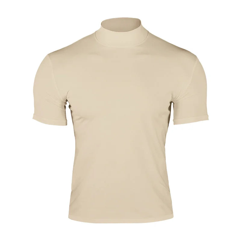 nuvl |  short-sleeved turtleneck T-shirt