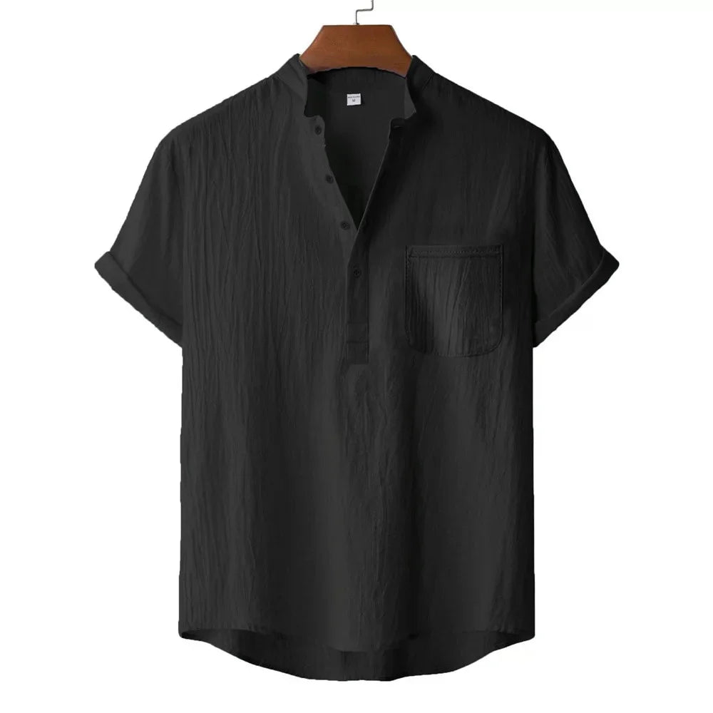 nuvl | Men's Summer Cotton Linen T-shirt