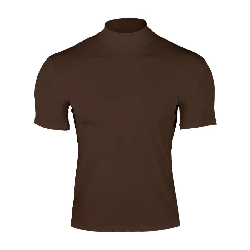 nuvl |  short-sleeved turtleneck T-shirt