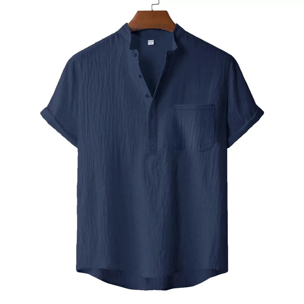 nuvl | Men's Summer Cotton Linen T-shirt