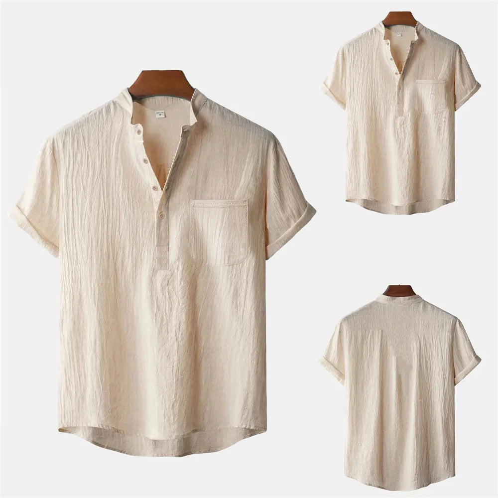 nuvl | Men's Summer Cotton Linen T-shirt
