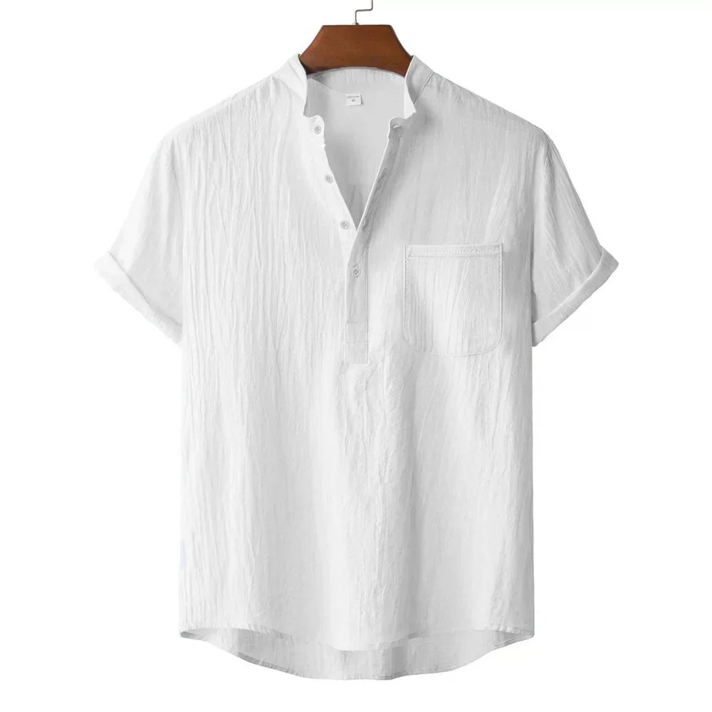 nuvl | Men's Summer Cotton Linen T-shirt