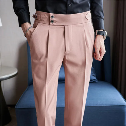nuvl |  Men High Waist Belt pants